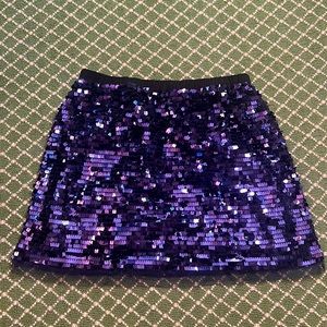 Crewcuts size 8 blue/purple sequins skirt
